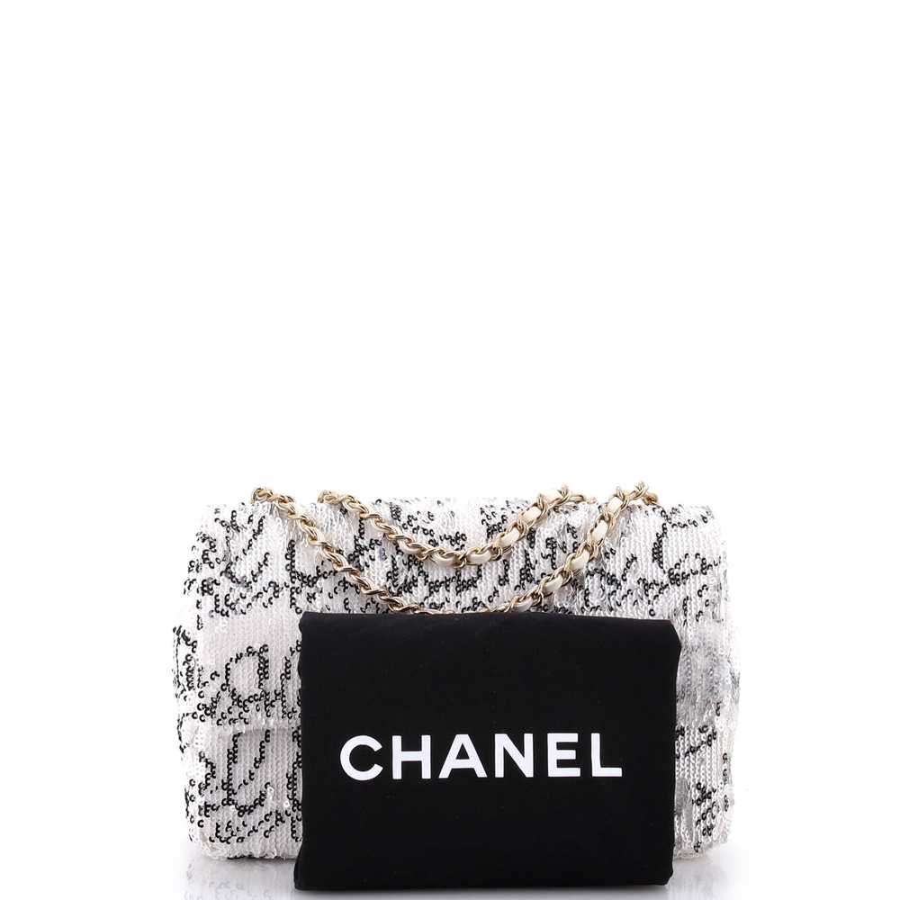 CHANEL Classic Single Flap Bag Logo Signature Seq… - image 2