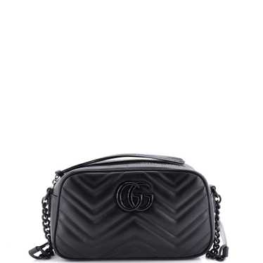 GUCCI GG Marmont Monochrome Shoulder Bag Matelasse