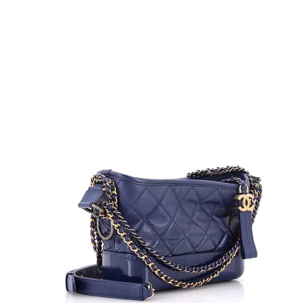 CHANEL Gabrielle Hobo Quilted Goatskin and Patent… - image 2