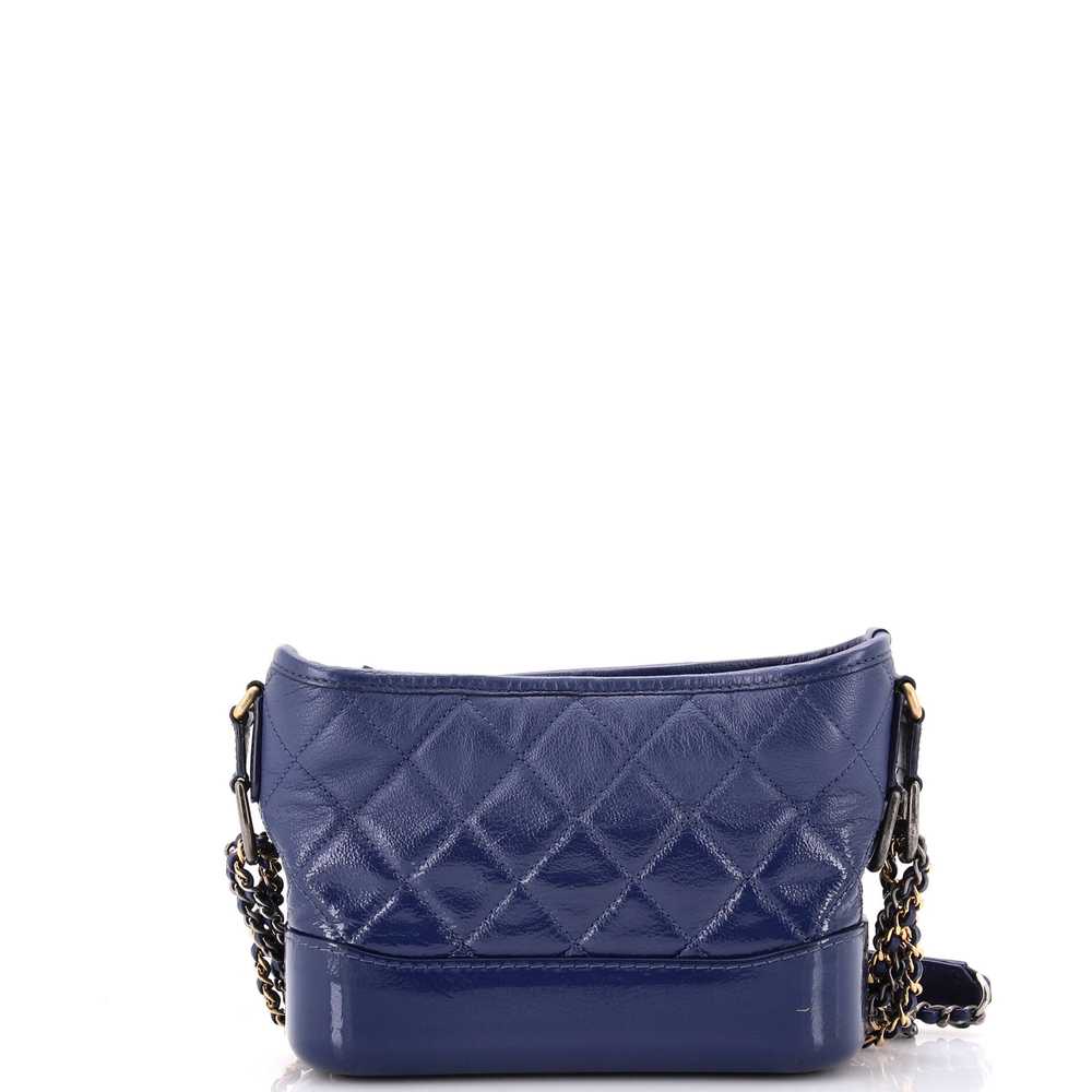 CHANEL Gabrielle Hobo Quilted Goatskin and Patent… - image 3