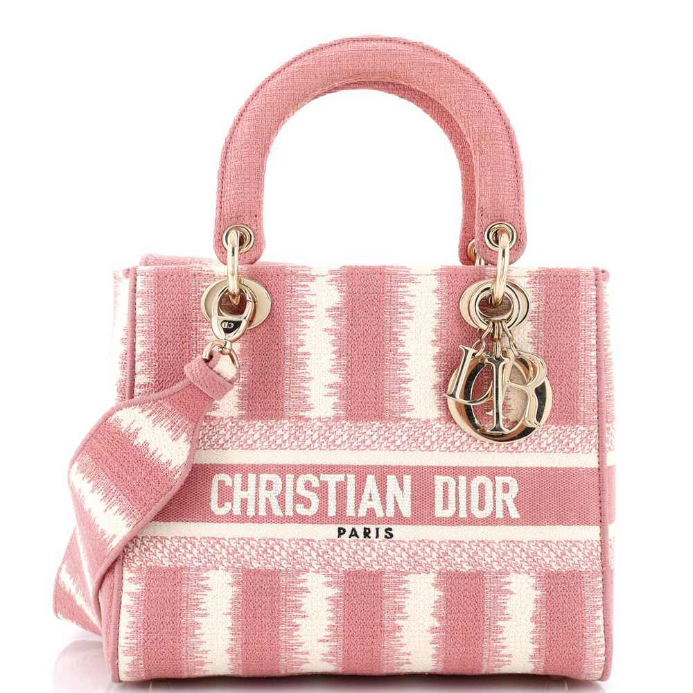 Christian Dior Lady D-Lite Bag Striped Canvas Med… - image 1