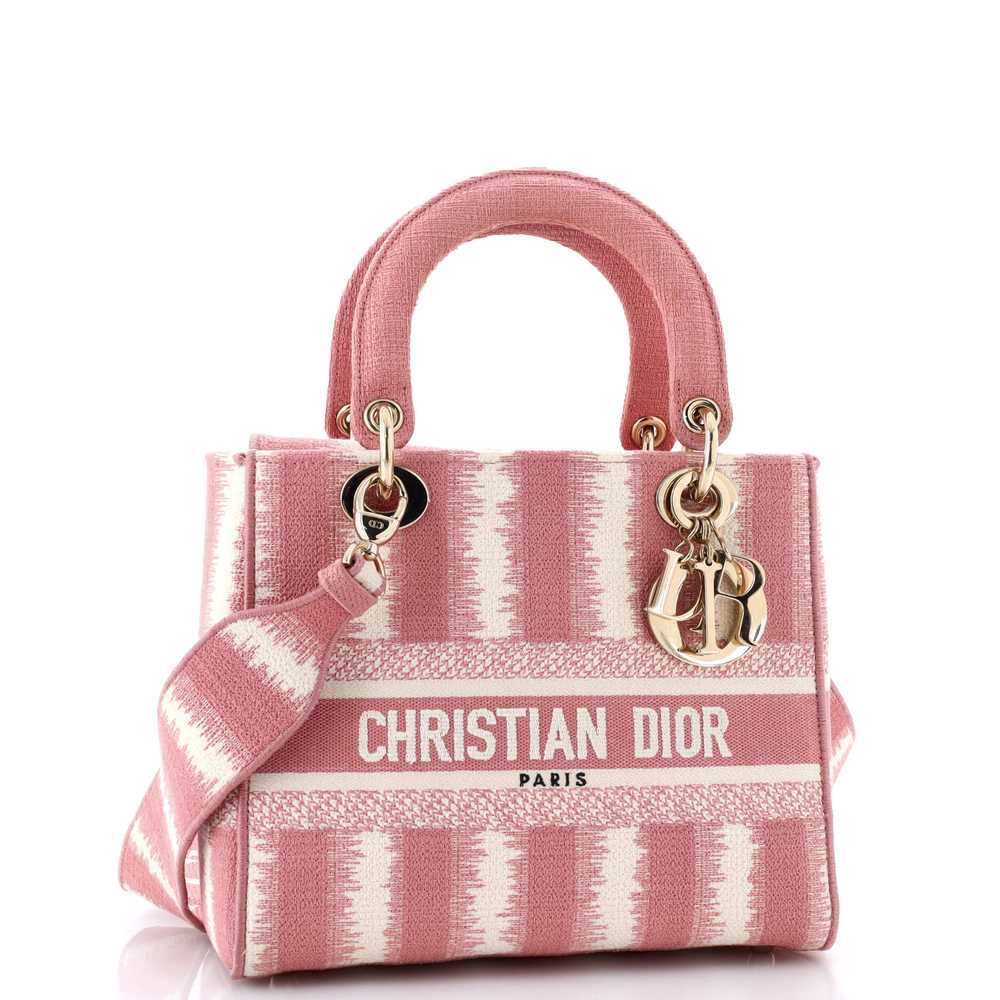 Christian Dior Lady D-Lite Bag Striped Canvas Med… - image 2