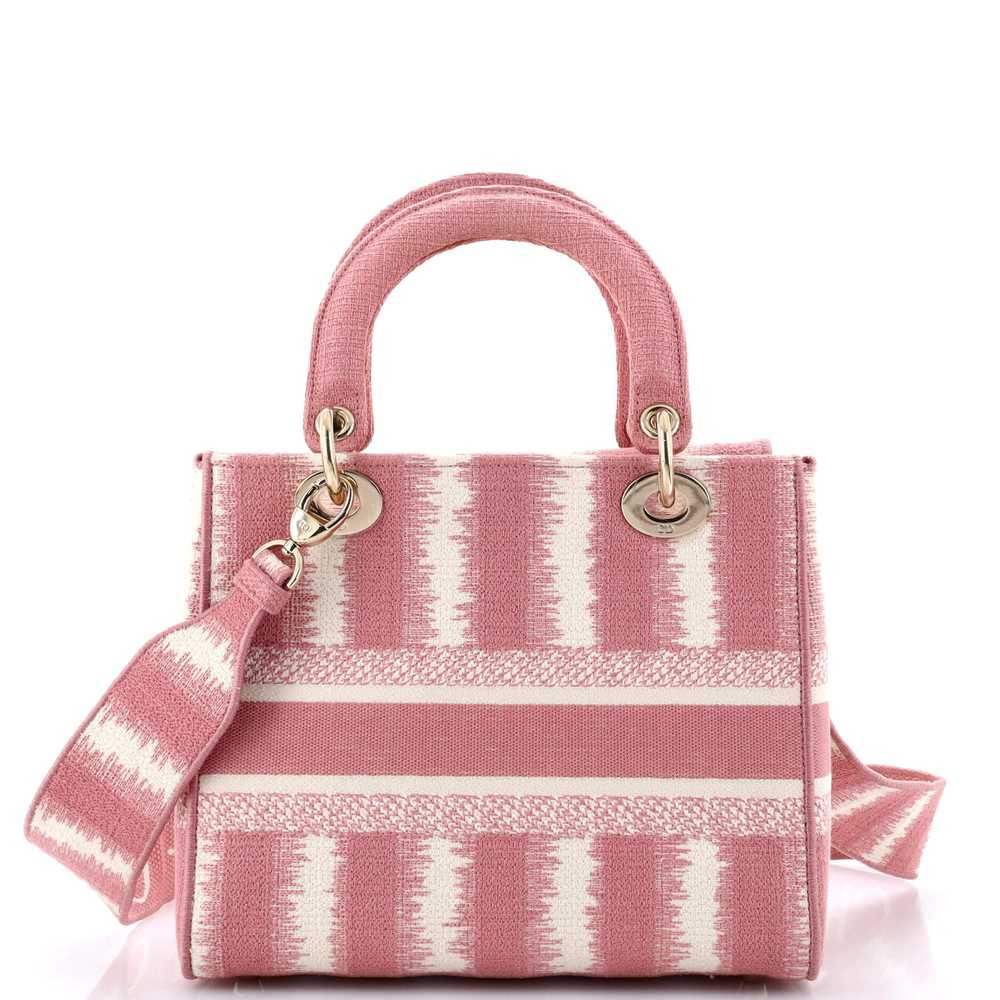 Christian Dior Lady D-Lite Bag Striped Canvas Med… - image 3