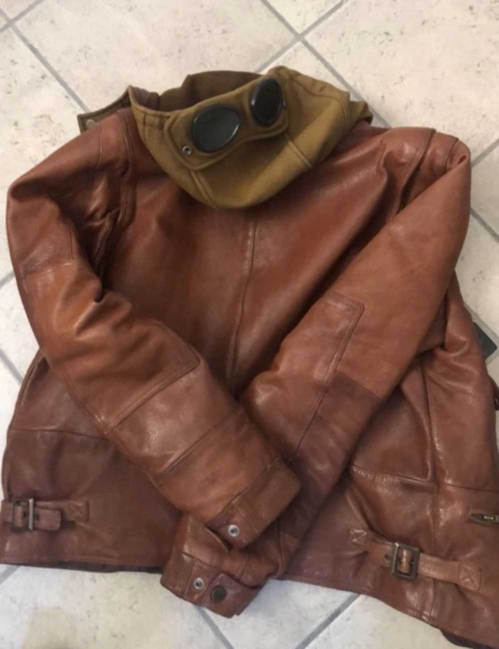 C.P. Company ARCHIVE MILLE MIGLIA LEATHER JACKET - image 2