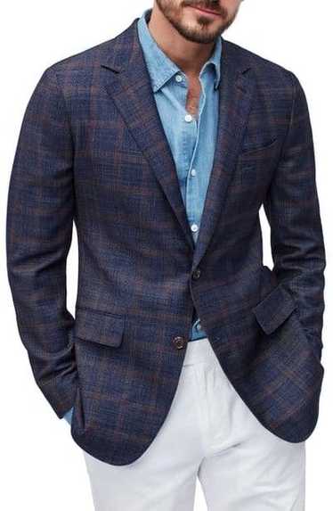 Bonobos Slim Fit Plaid Unconstructed Wool Blazer 3