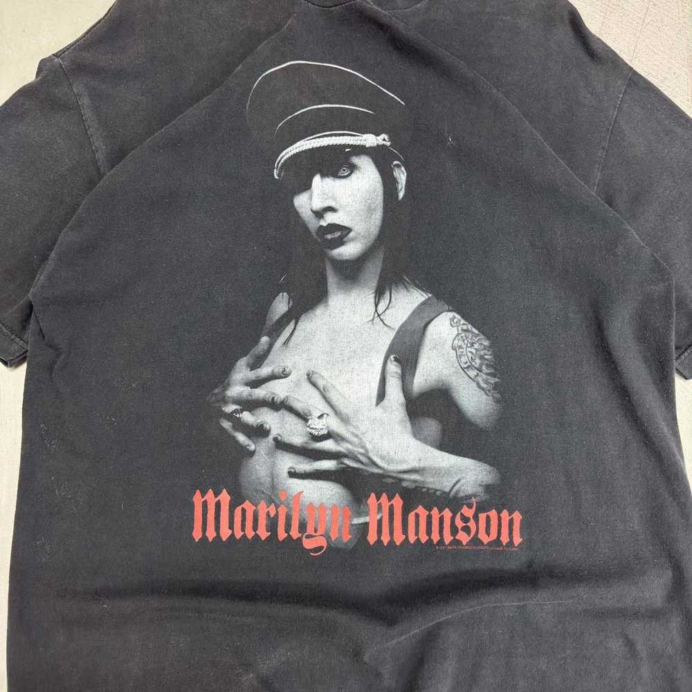 Designer × Marilyn Manson × Streetwear Vintage 20… - image 3