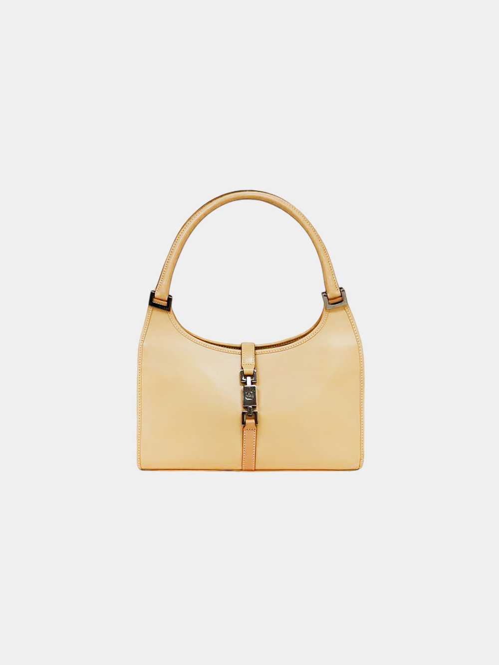 Gucci 2000s Beige Leather Jackie Bag - image 1