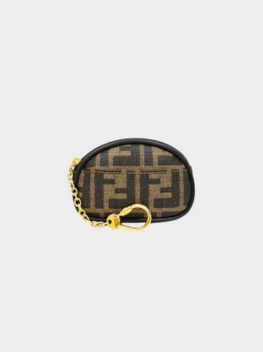 Fendi 2020s Zucca Monogram Coated Canvas Coin Case