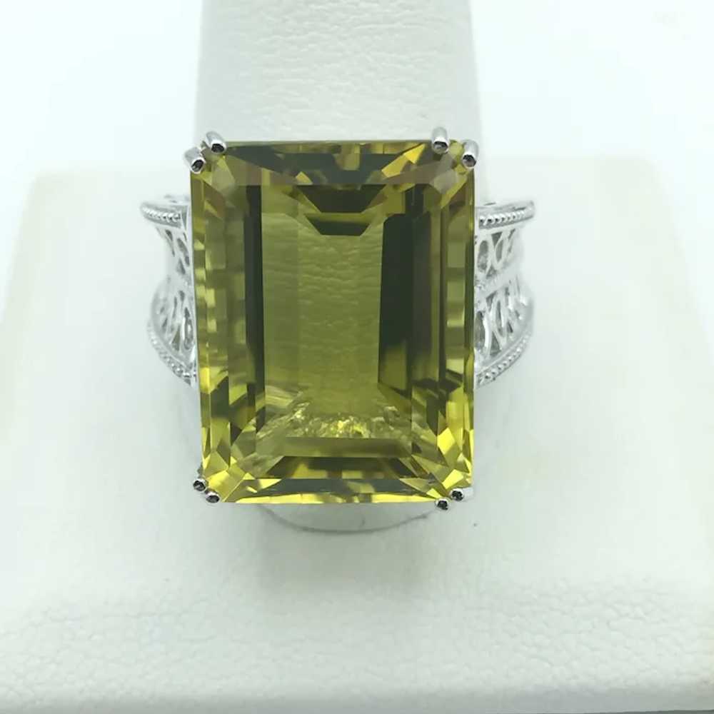 Sterling Silver Lemon Quartz Ring - image 2