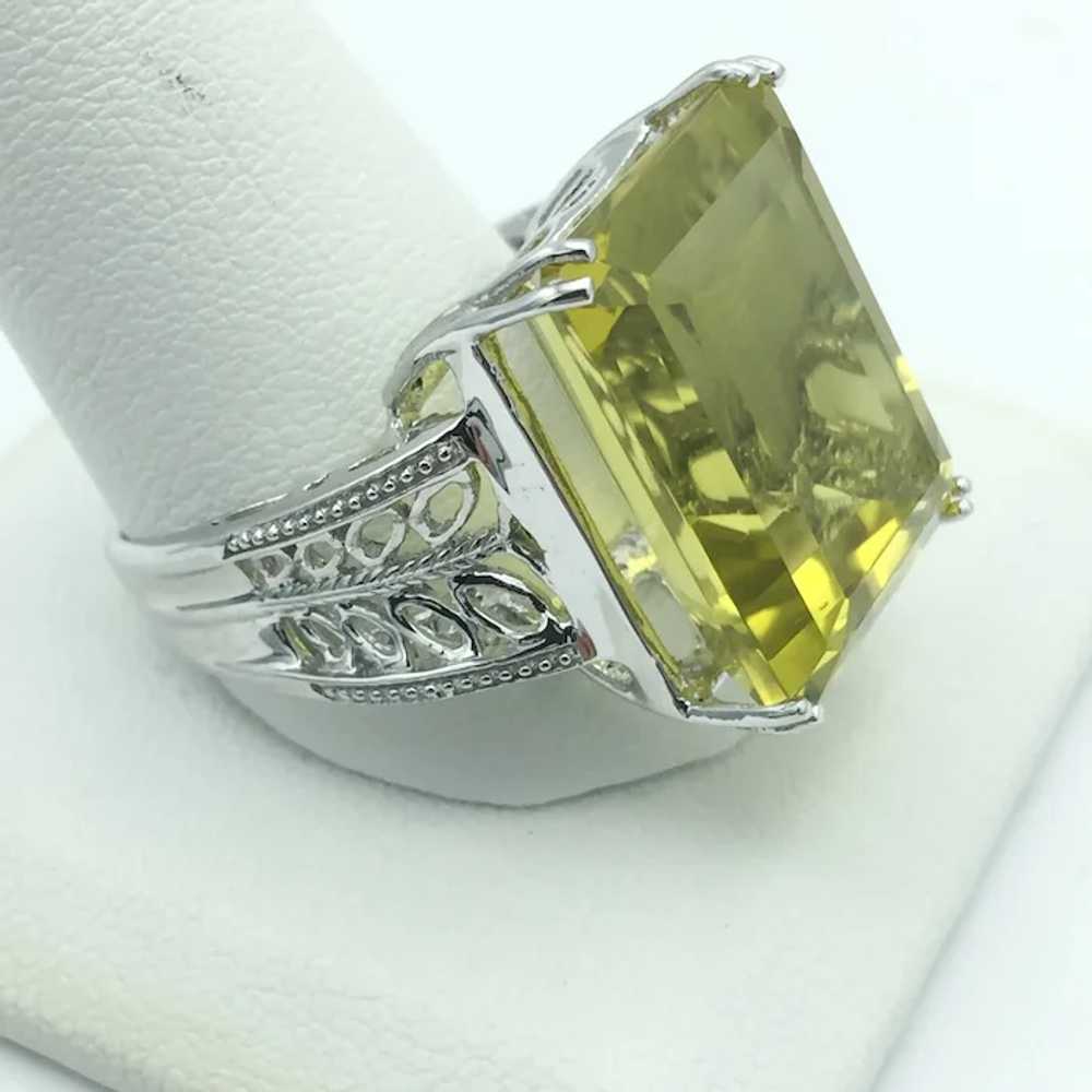 Sterling Silver Lemon Quartz Ring - image 3