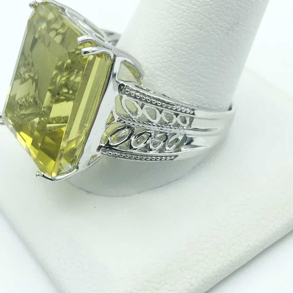 Sterling Silver Lemon Quartz Ring - image 4