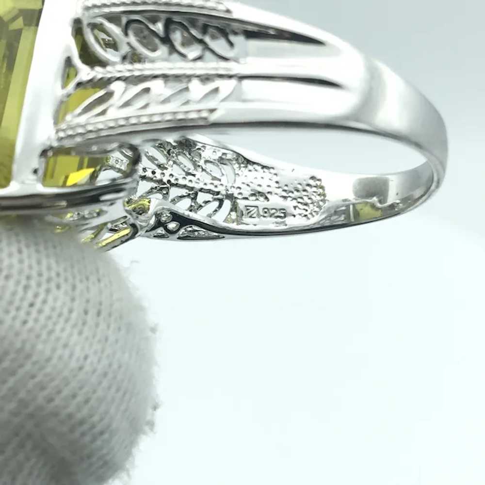 Sterling Silver Lemon Quartz Ring - image 5