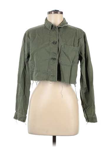 Topshop Women Green Jacket 6