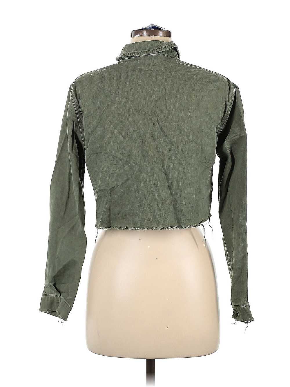 Topshop Women Green Jacket 6 - image 2