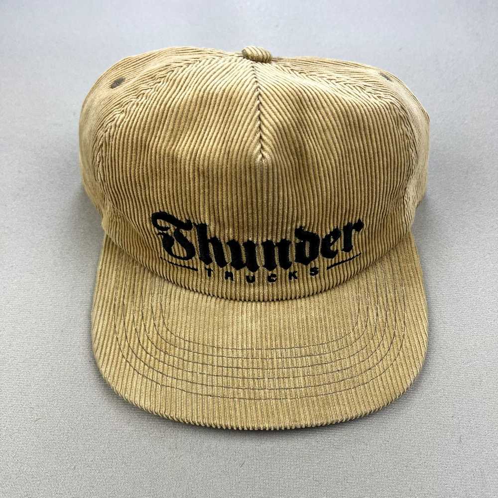 Brand Thunder Trucks Hat Snapback Tan Khaki Cordu… - image 2