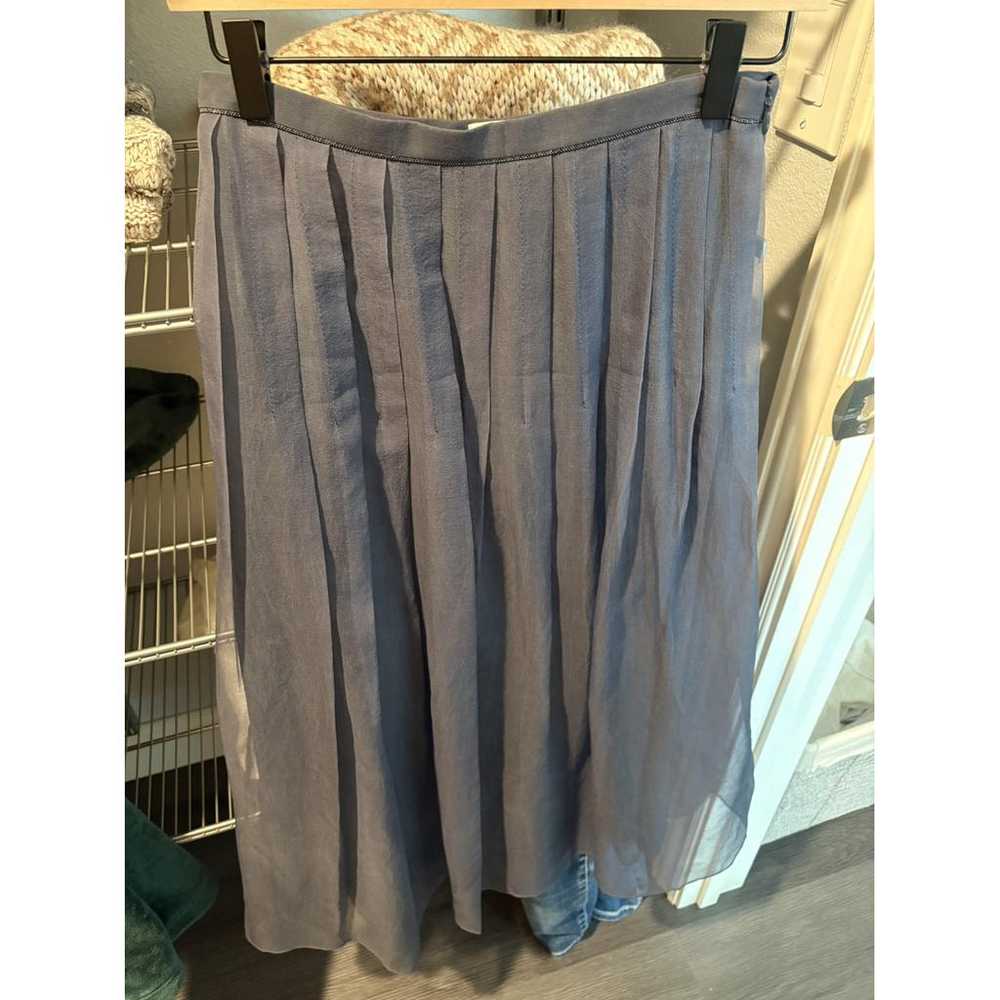 Brunello Cucinelli Silk mid-length skirt - image 2