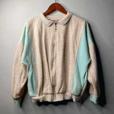 Vintage Vintage Sweatshirt Cream And Baby Blue