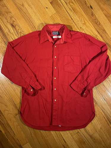 Pendleton Red Wool Pendleton Shirt