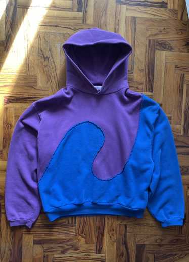ERL★Bicolor Swirl ニットフーディ パーカー 送関込み ERL☆Bicolor Swirl ニットフーディ パーカー 送関込み (ERL