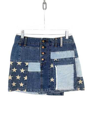 Hysteric Glamour Stars And Stripes Denim Mini Skir