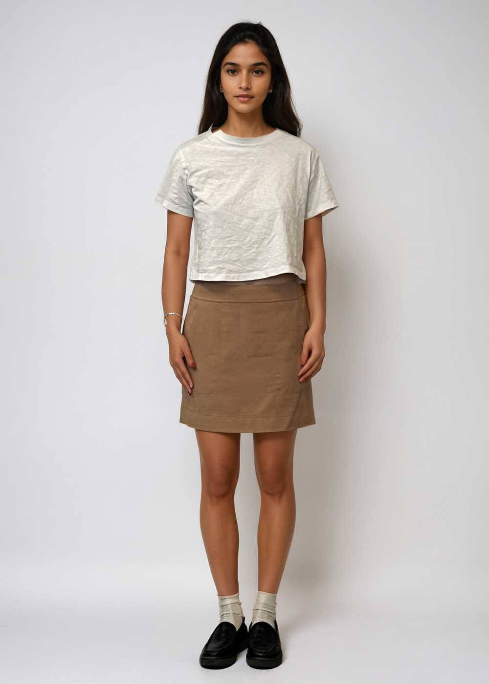 Escada Tan Mini Skirt - image 1