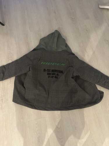 HIDDEN Hidden button jacket hoodie