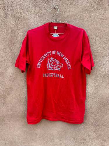 1980's Red UNM Lobos Basketball T-shirt - image 1