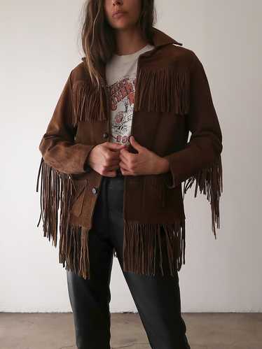 Suede Fringe Jacket