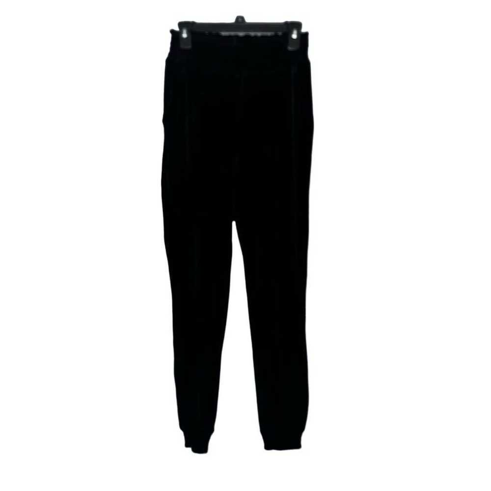 Commando Commando black velvet joggers small - image 2