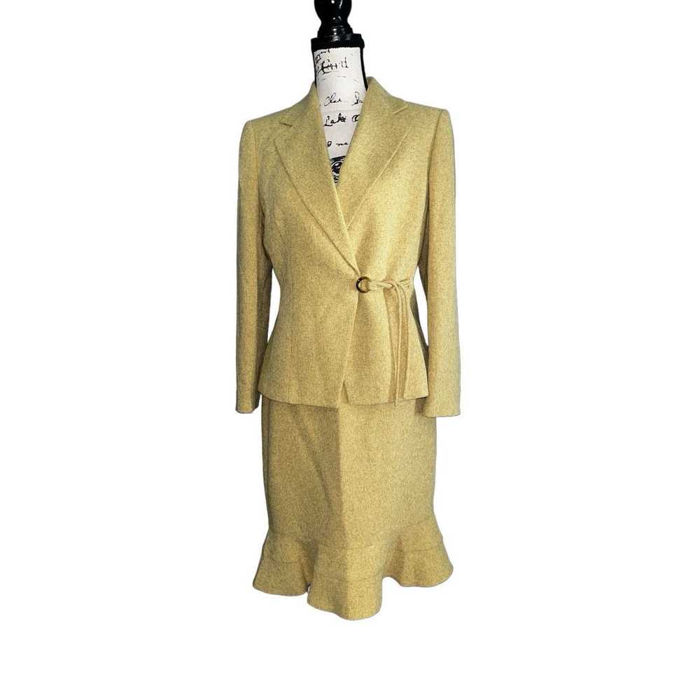 Other Kasper vintage gold yellow skirt and jacket… - image 1