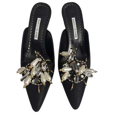 Manolo Blahnik Maysale cloth heels - image 1