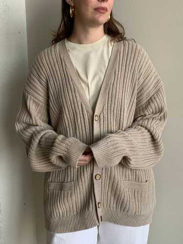 80s Banana Republic chunky cardigan