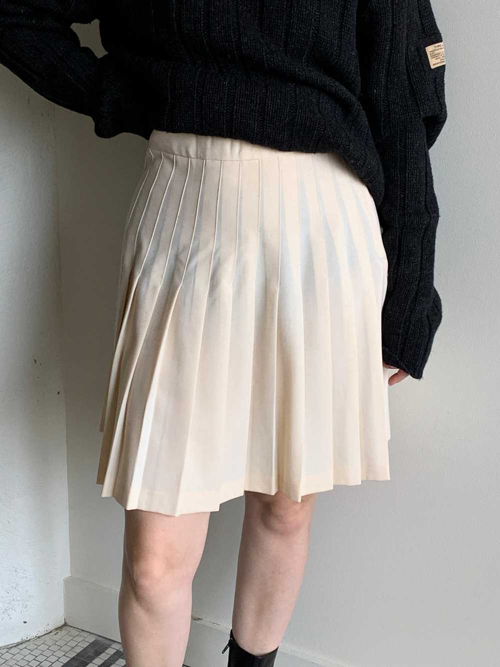 The Works cream pleated mini skirt - image 1