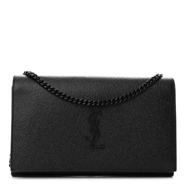 SAINT LAURENT Grain De Poudre Monogram Chain Walle