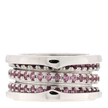 BULGARI 18K White Gold Pink Sapphire B.Zero1 Thre… - image 1