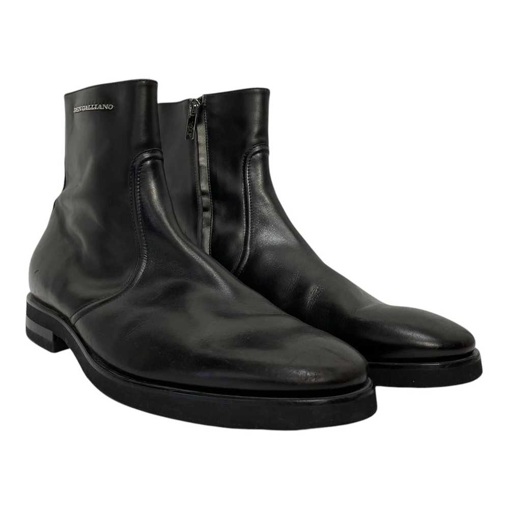 John Galliano/Boots/EU 46/Leather/BLK/ankle boot - image 1