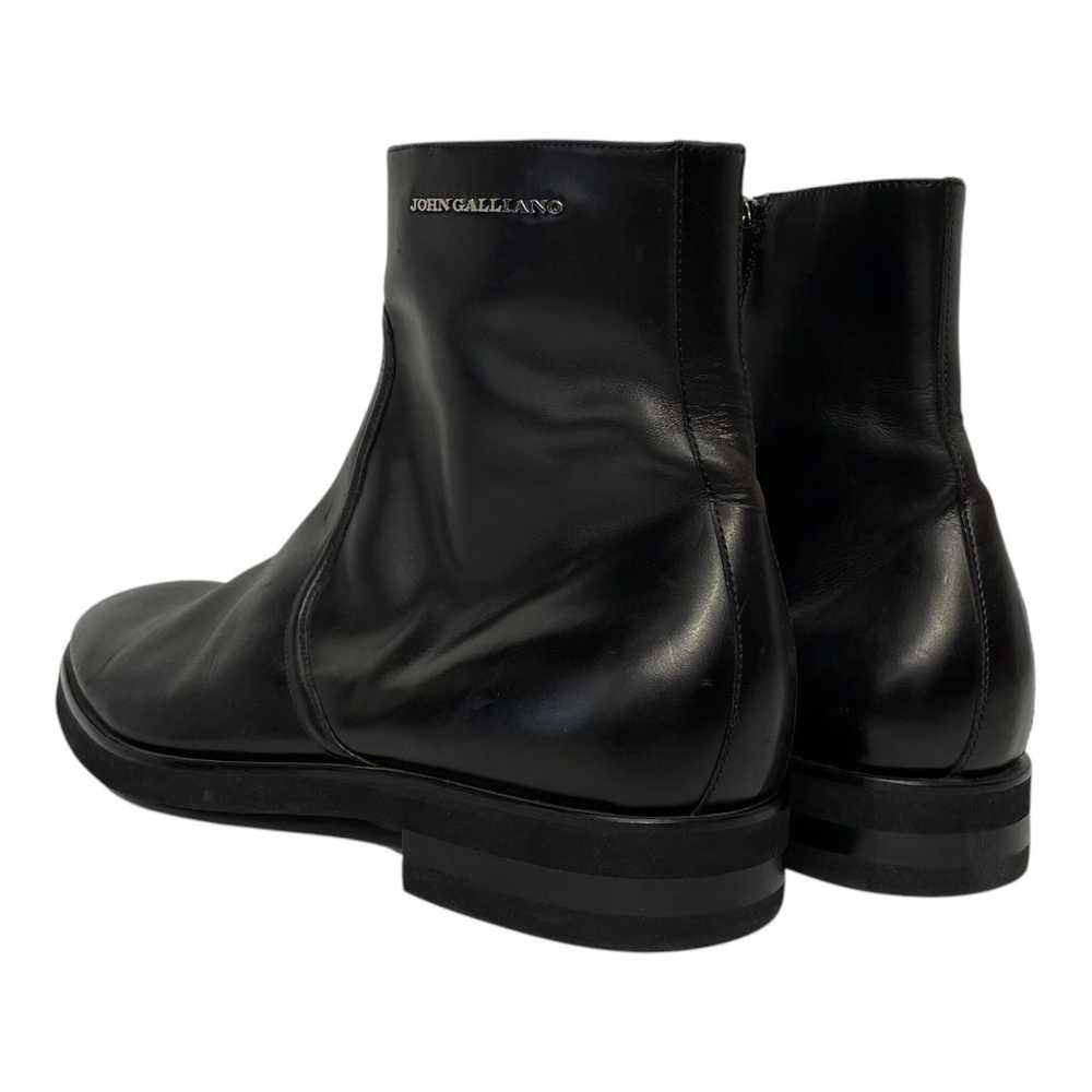 John Galliano/Boots/EU 46/Leather/BLK/ankle boot - image 2