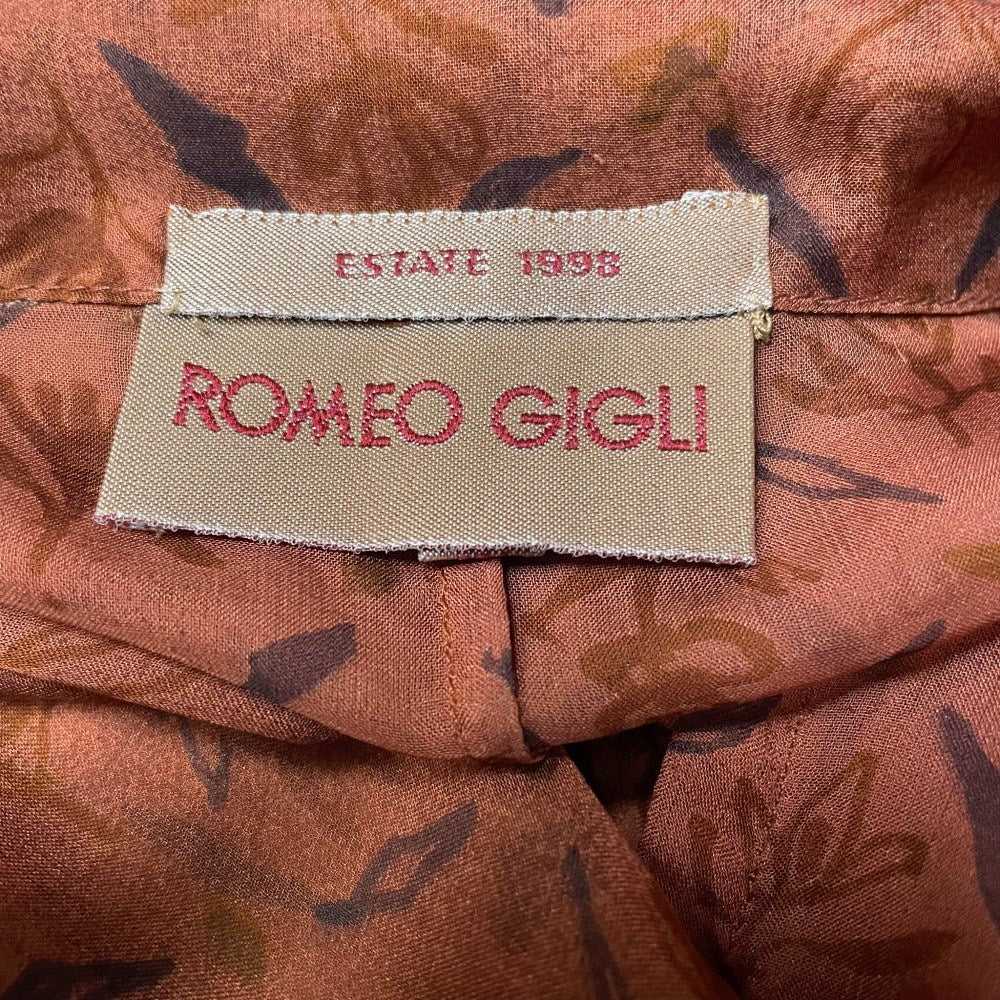 Romeo Gigli Brown Silk Blouse - '90s - image 6