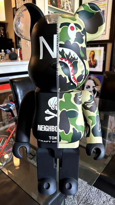 Bape × Medicom Bearbrick NEIGHBORHOOD ABC CAMO SHA