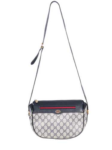 VTG GUCCI MONOGRAM CRESCENT CROSSBODY - image 1