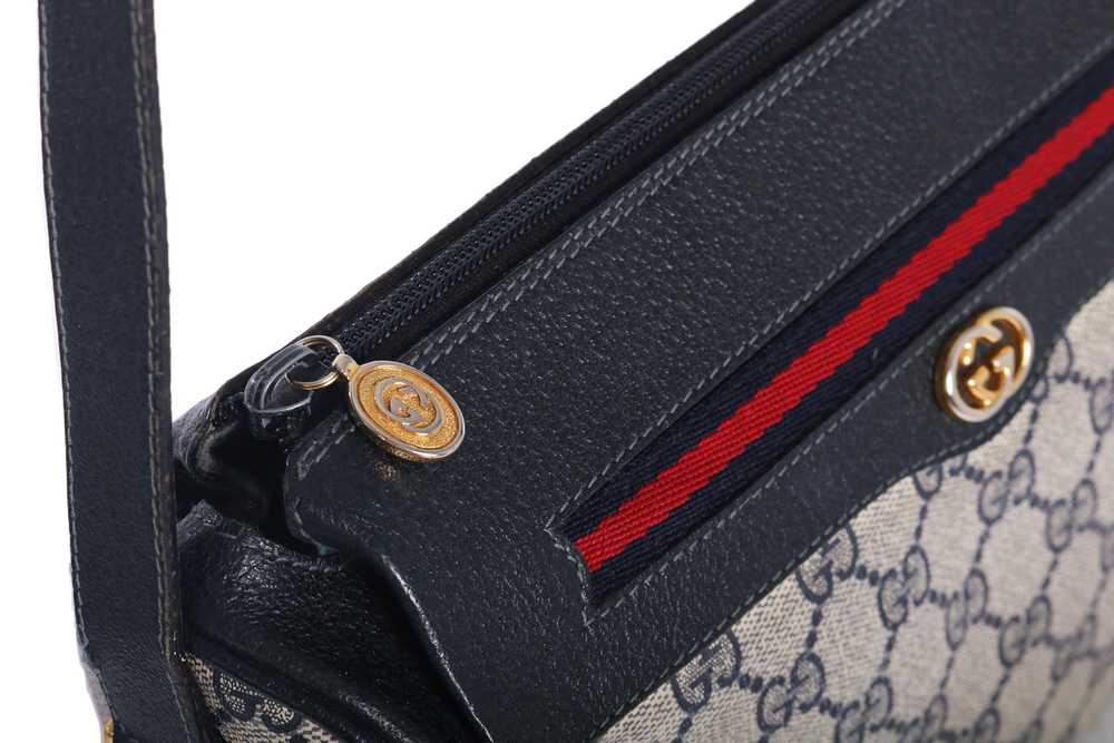 VTG GUCCI MONOGRAM CRESCENT CROSSBODY - image 5