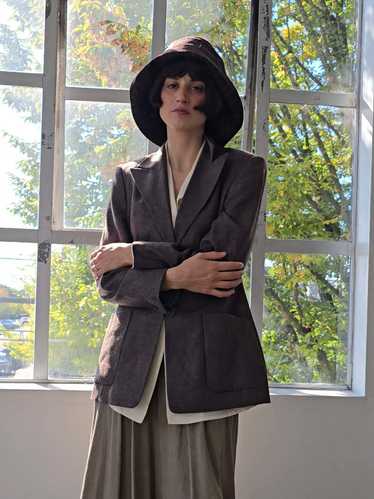 Vintage Laurel Wool Blazer - Walnut