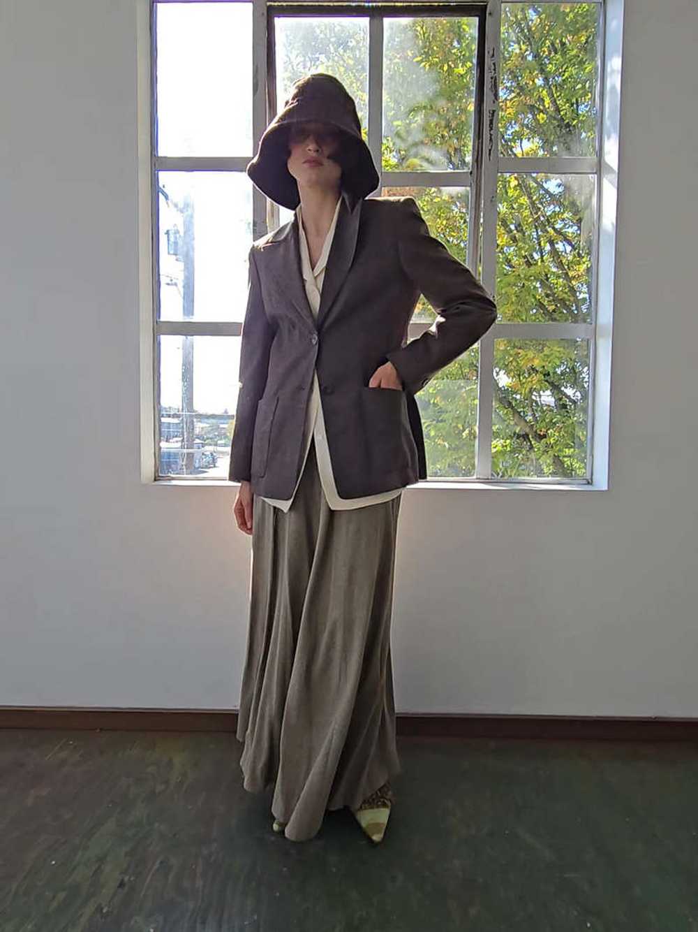 Vintage Laurel Wool Blazer - Walnut - image 2