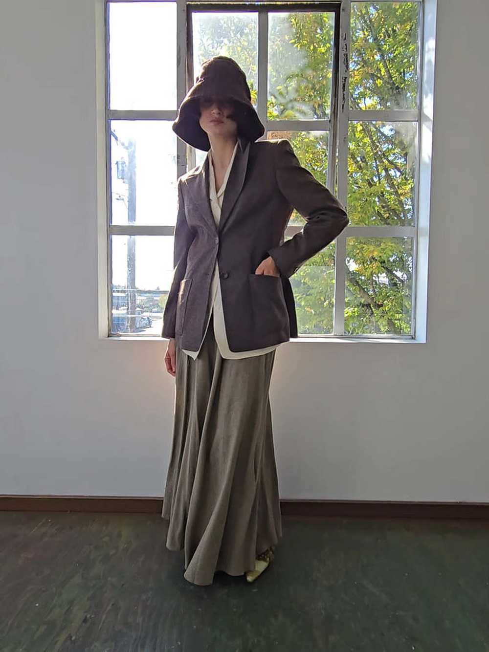 Vintage Laurel Wool Blazer - Walnut - image 3