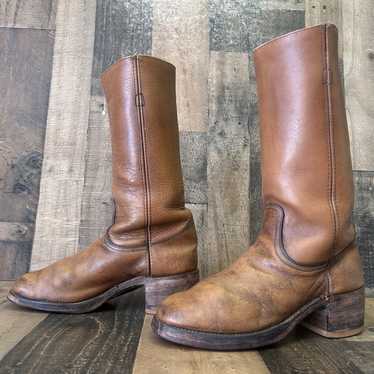 Frye Frye 2550 Vintage Brown Campus Boots Mens 12… - image 1