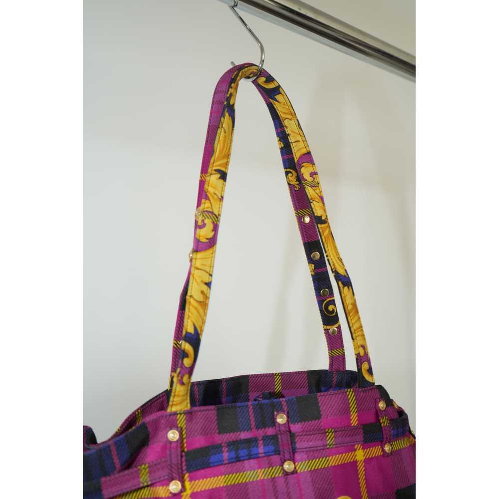 Gianni Versace Gianni Versace Plaid Baroque Tote … - image 5