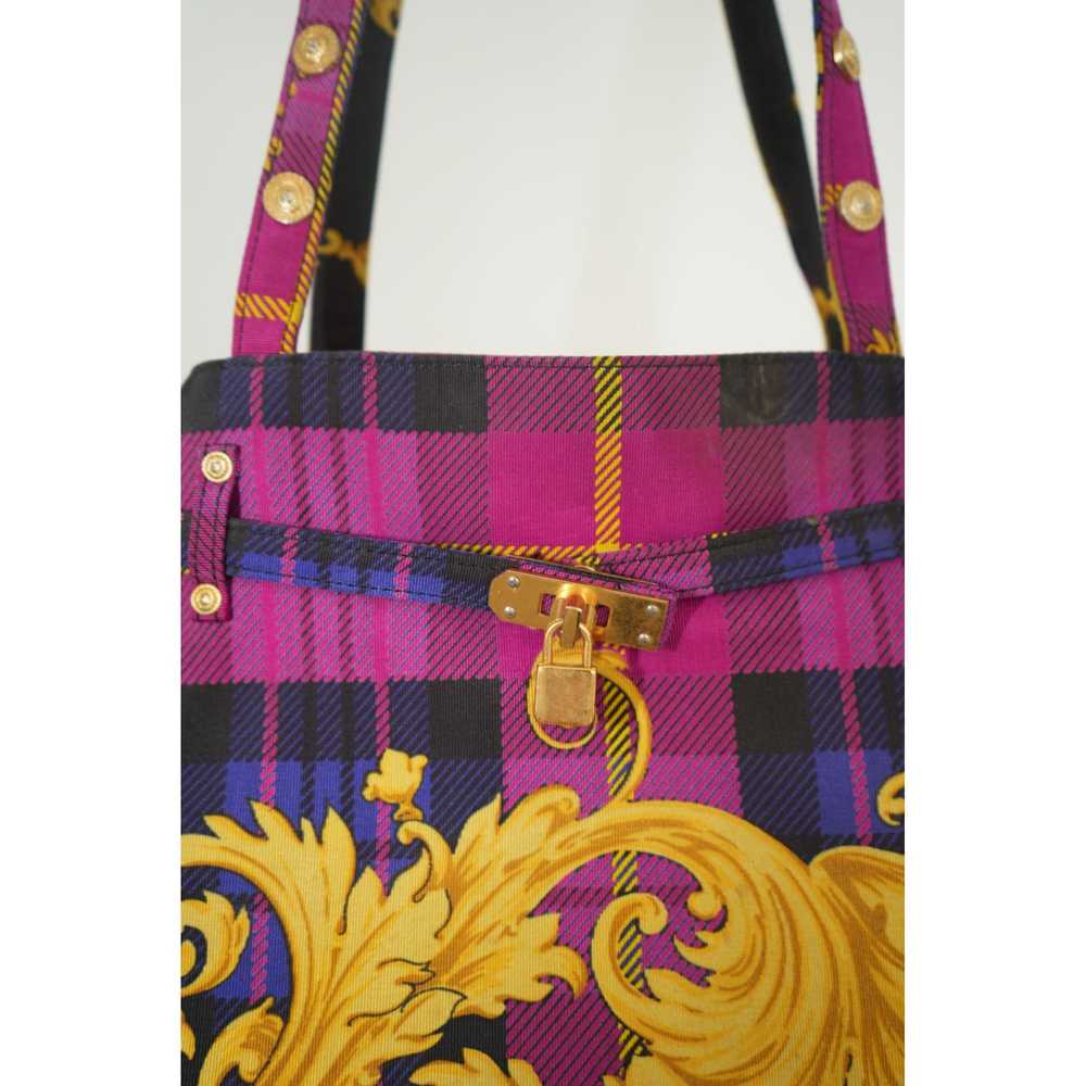 Gianni Versace Gianni Versace Plaid Baroque Tote … - image 7