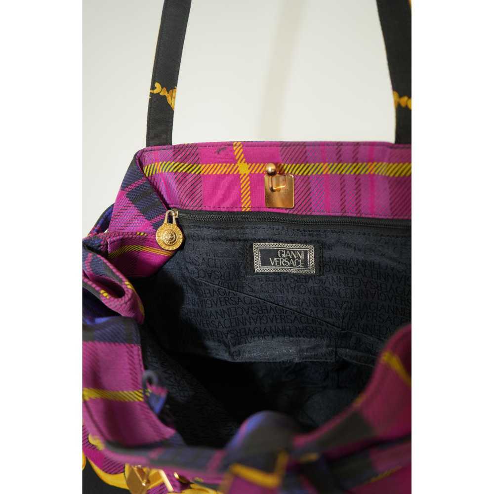 Gianni Versace Gianni Versace Plaid Baroque Tote … - image 9