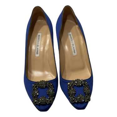 Manolo Blahnik Hangisi cloth heels - image 1