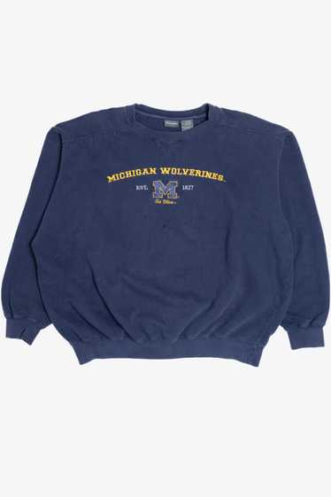 "Michigan Wolverines" "Go Blue" Embroidered Sweats